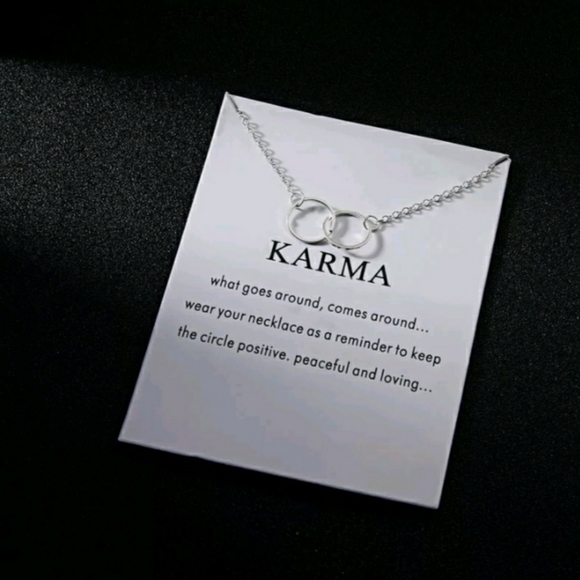Good Karma Double Circle Necklace - Picture 3 of 5